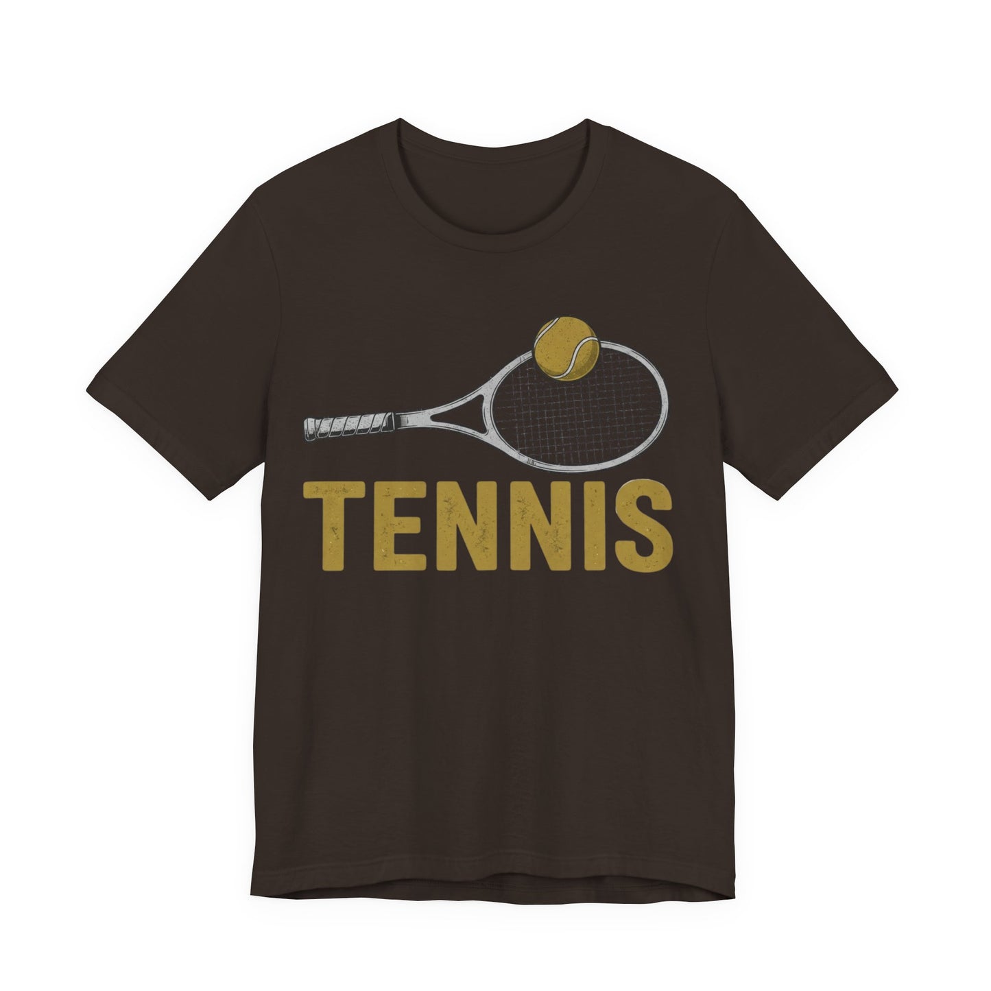 Tennis Racket & Ball Tee — Retro Athletic Tennis T‑Shirt