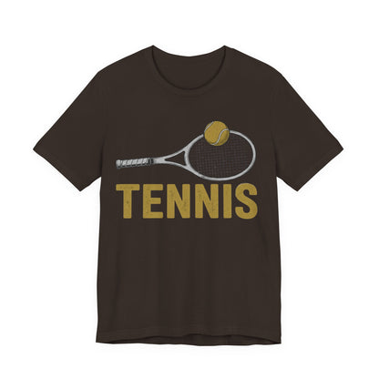 Tennis Racket & Ball Tee — Retro Athletic Tennis T‑Shirt