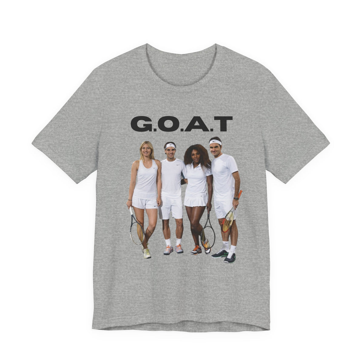 G.O.A.T. Tennis Team Graphic Tee - Federer, Serena, Nadal, Sharapova