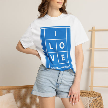 Australian Open 'I Love' Tennis Court Graphic T-Shirt