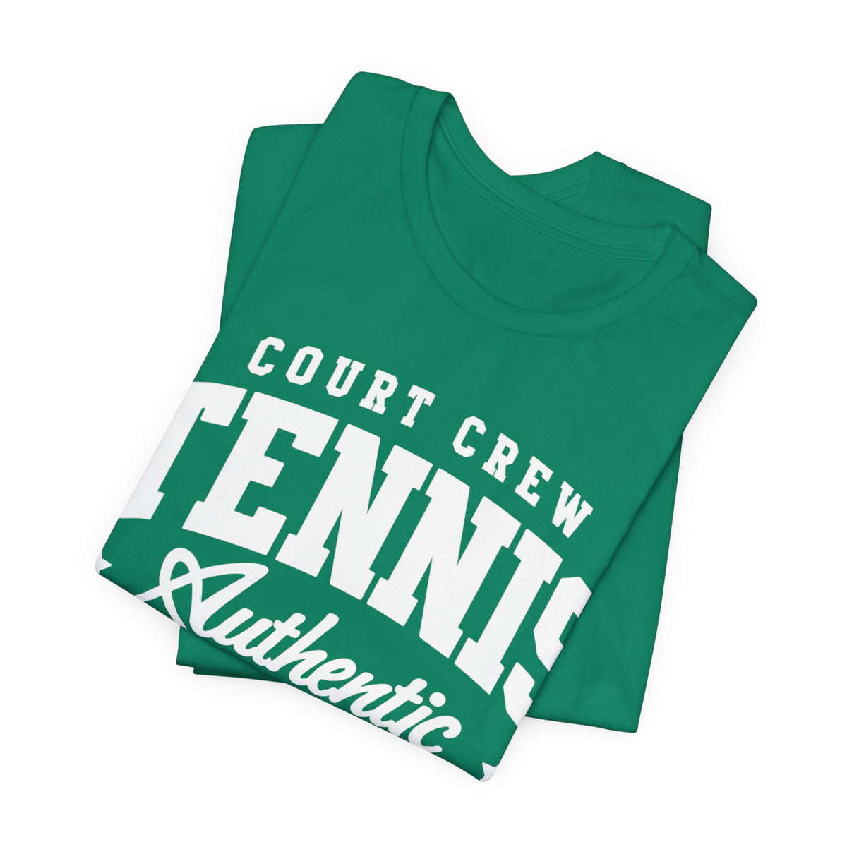 Tennis Court Crew Tee — "Tennis Authentic: Tennis. Beer. Repeat." Graphic Shirt