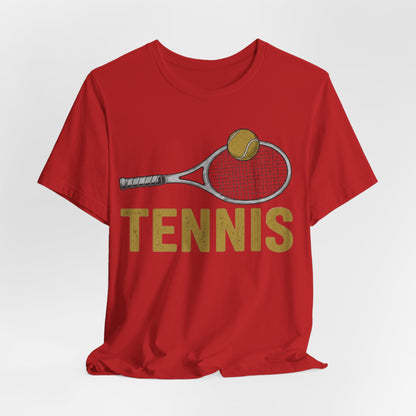 Tennis Racket & Ball Tee — Retro Athletic Tennis T‑Shirt