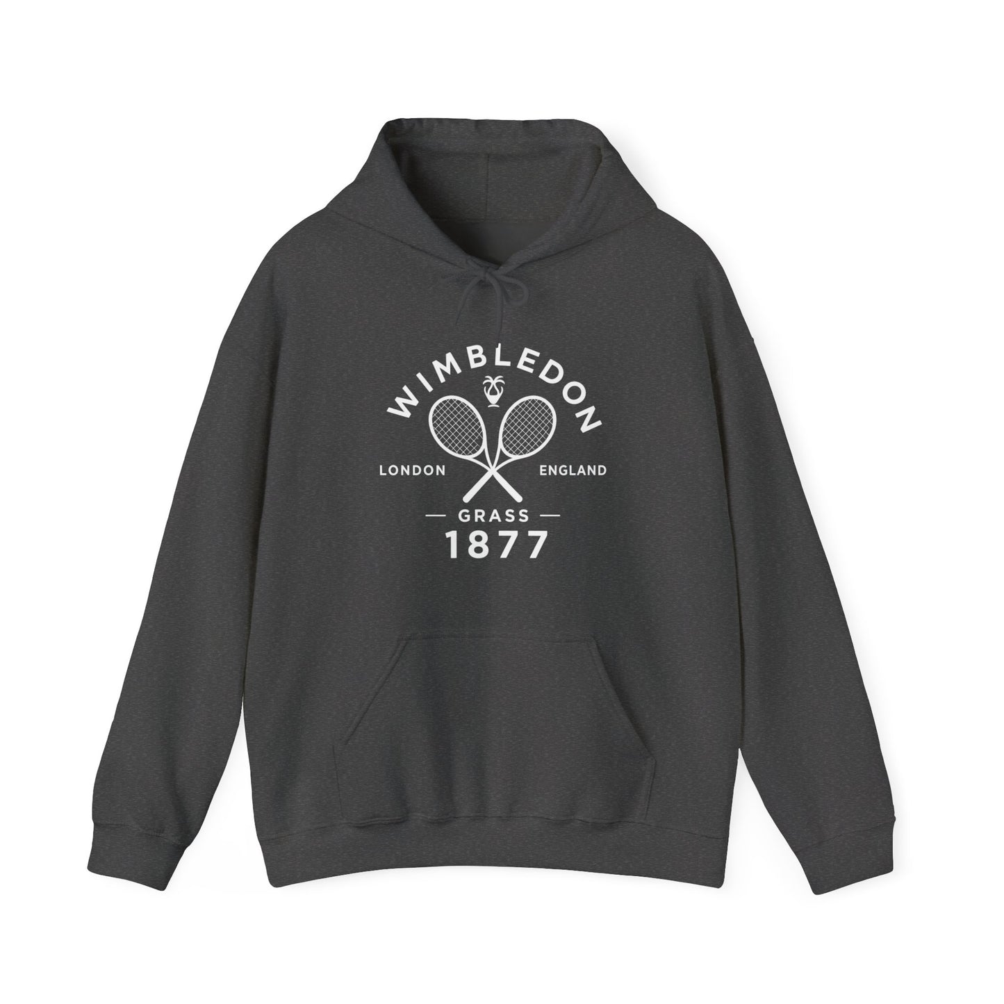 Wimbledon 1877 Tennis Hoodie — Classic Racquets Logo Pullover
