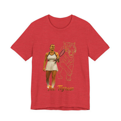 Sabalenka The Tigress Graphic Tee — Empowered Woman & Tiger Illustration