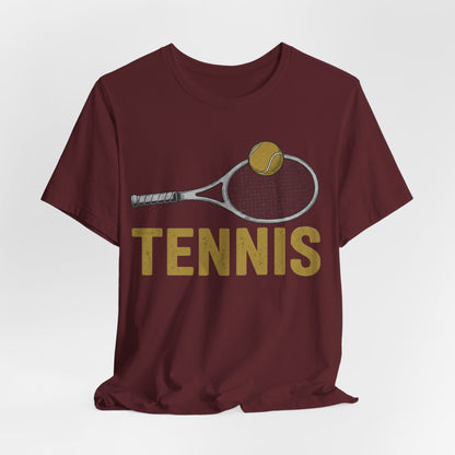 Tennis Racket & Ball Tee — Retro Athletic Tennis T‑Shirt
