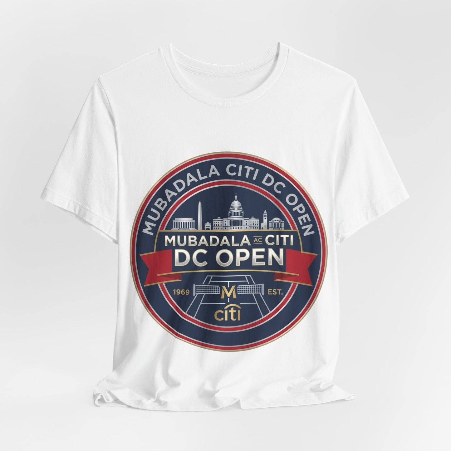 DC Open Tennis Tee — 'Mubadala Citi DC Open' Vintage Badge Shirt