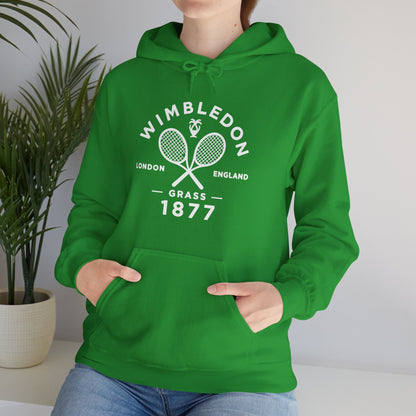 Wimbledon 1877 Tennis Hoodie — Classic Racquets Logo Pullover