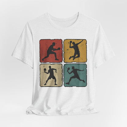 Tennis Silhouette Tee — Retro Vintage Graphic Shirt
