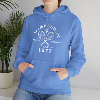 Wimbledon 1877 Tennis Hoodie — Classic Racquets Logo Pullover