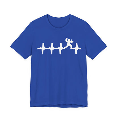 Runner Heartbeat T‑Shirt — Heartbeat EKG with Tennis Runner Graphic Tee