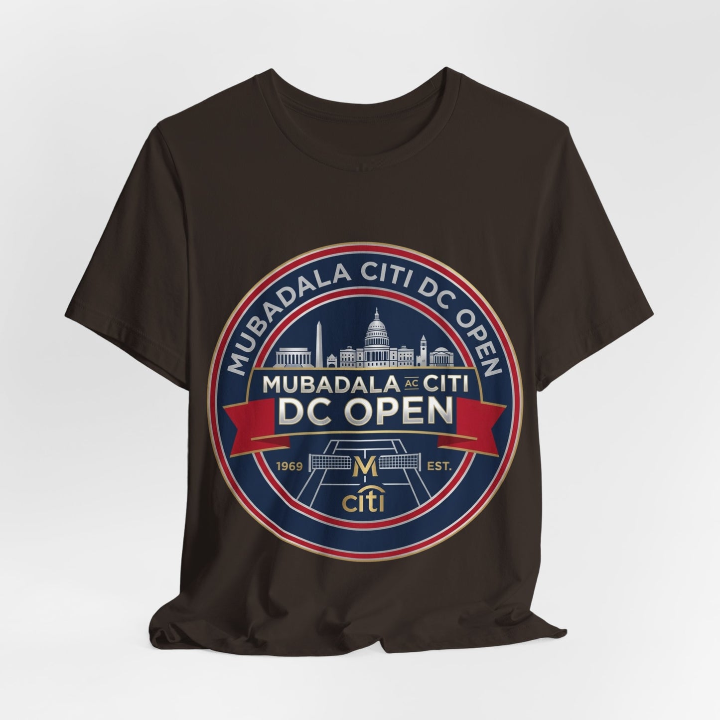 DC Open Tennis Tee — 'Mubadala Citi DC Open' Vintage Badge Shirt