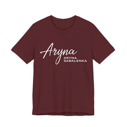 Sabalenka Classic White Tee — Plain Short Sleeve T-Shirt