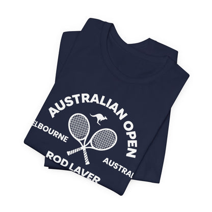 Classic White Tennis Tee — Unisex Jersey Short Sleeve