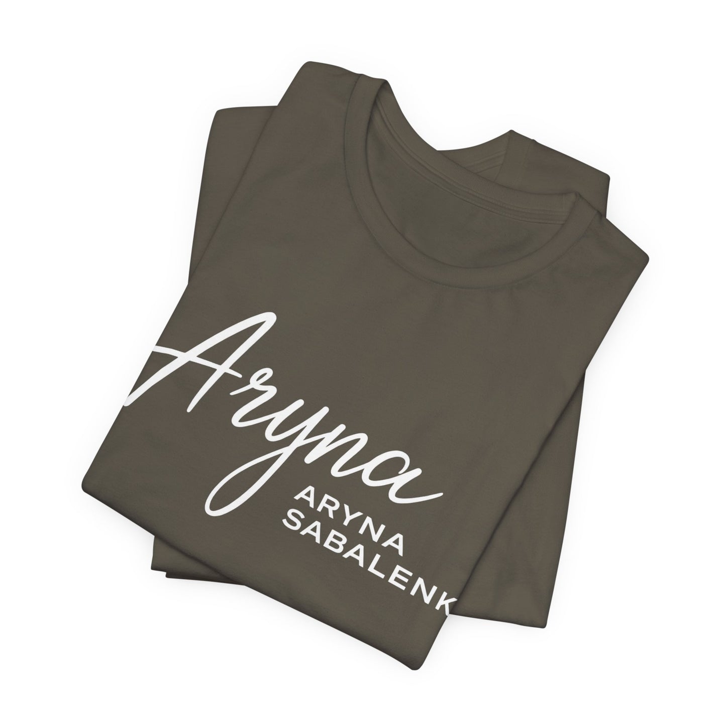 Sabalenka Classic White Tee — Plain Short Sleeve T-Shirt