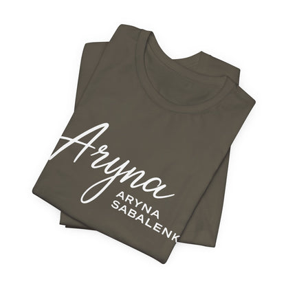 Sabalenka Classic White Tee — Plain Short Sleeve T-Shirt