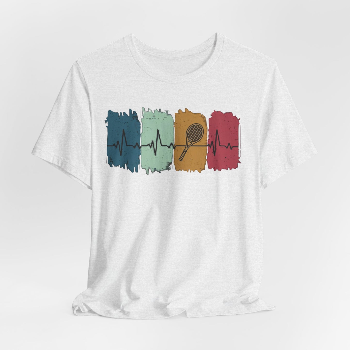 Drum Heartbeat T-Shirt – Retro Brushstroke Drumstick Heartbeat Tee