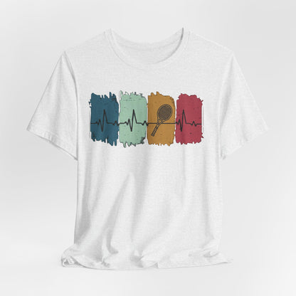 Drum Heartbeat T-Shirt – Retro Brushstroke Drumstick Heartbeat Tee