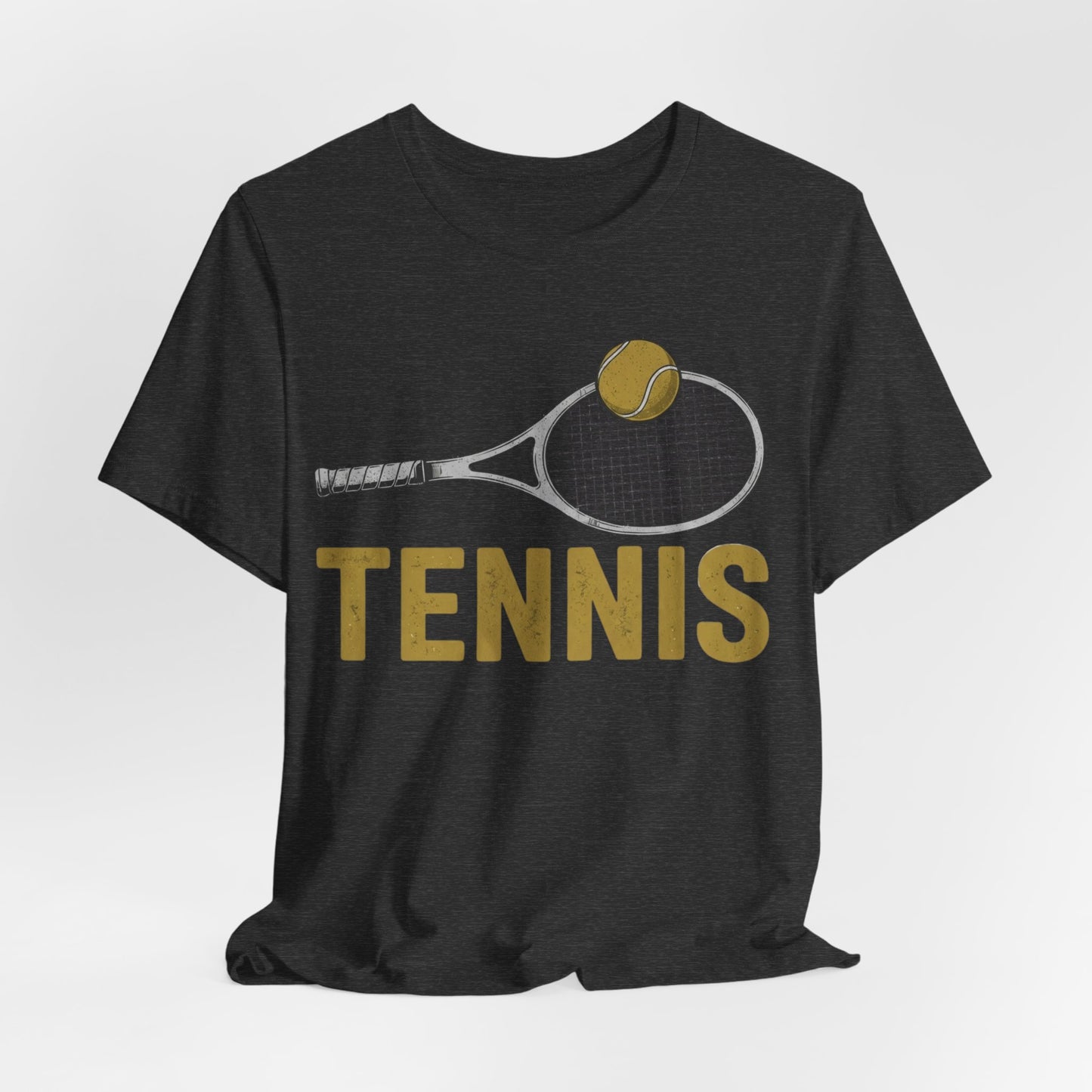 Tennis Racket & Ball Tee — Retro Athletic Tennis T‑Shirt