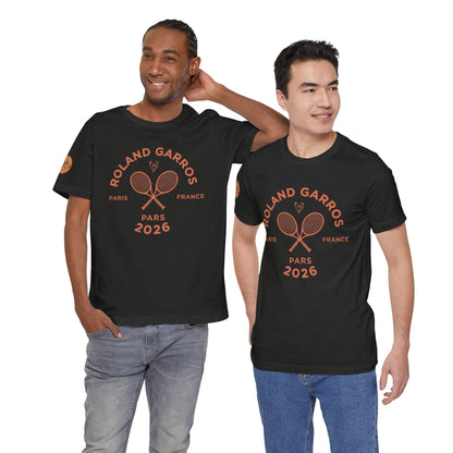 Roland Garros 2026 Tennis Tee – Paris Tournament Graphic T-Shirt