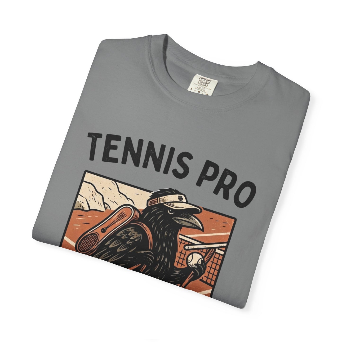 Tennis Pro T‑Shirt — Vintage Raven Tennis Graphic