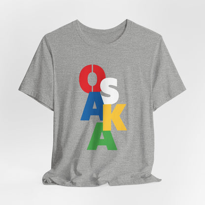 Tennis player Naomi Osaka Color Block Vertical Logo Tee
