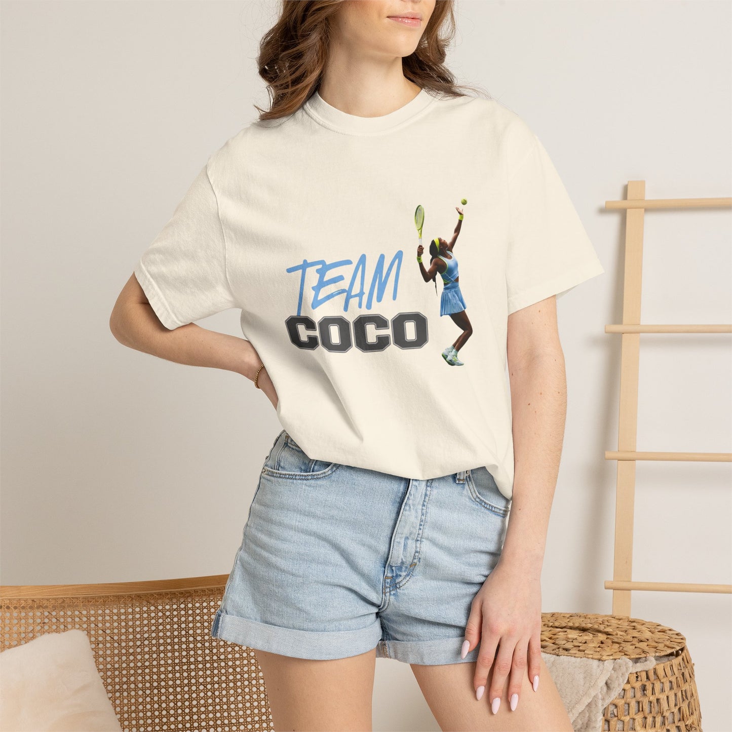 Team Coco Gauff Tennis T-Shirt — "TEAM COCO" Tennis Player Graphic Tee