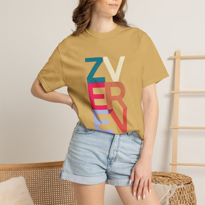 ALEXANDER ZVEREV Colorblock Vertical Logo T‑Shirt