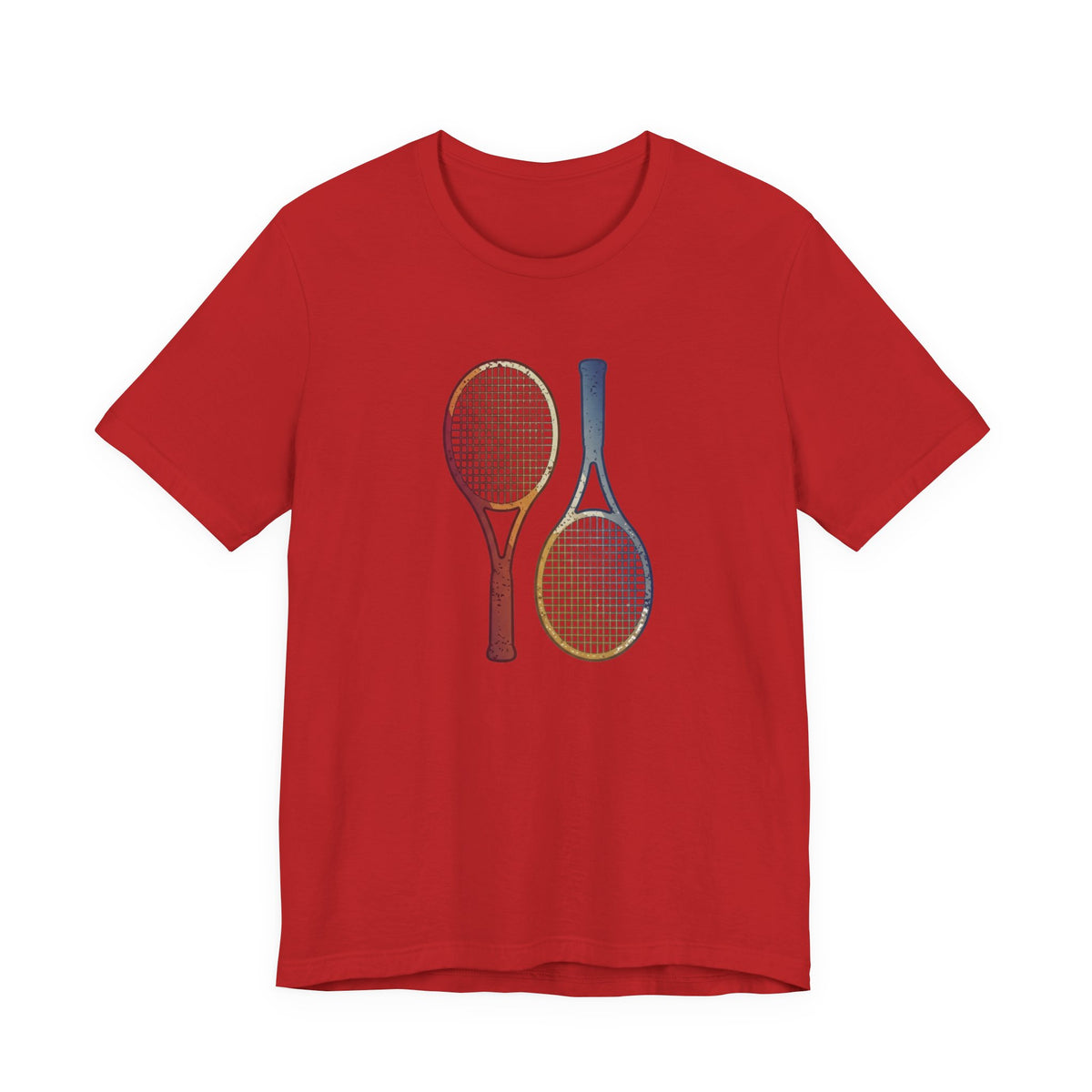 Tennis Rackets Tee — Vintage Wooden Racquets Graphic Shirt