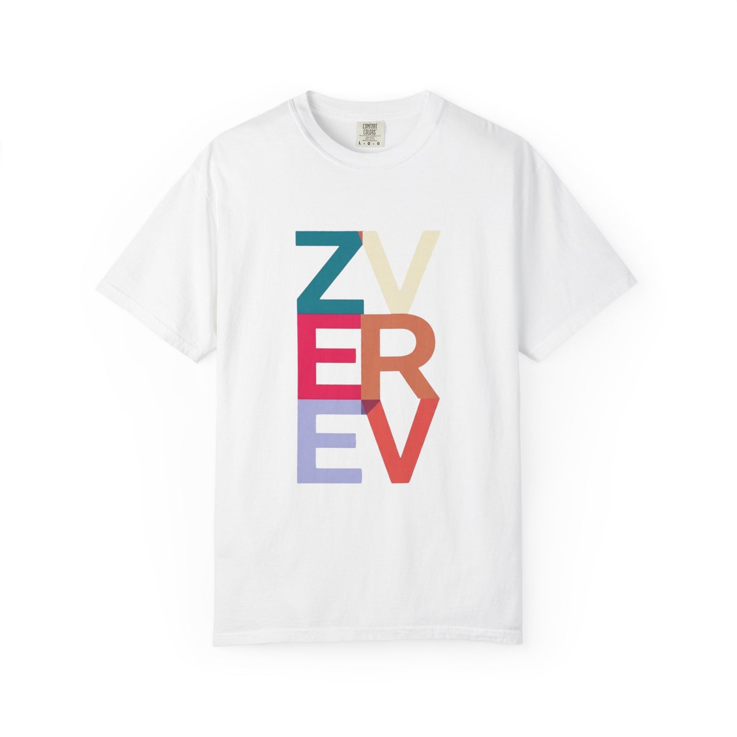 ALEXANDER ZVEREV Colorblock Vertical Logo T‑Shirt