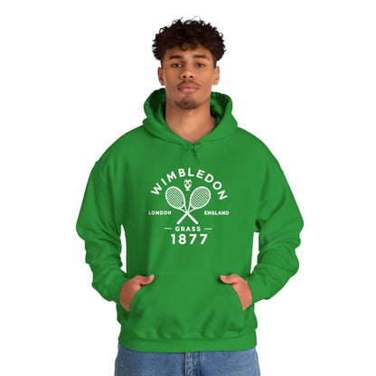 Wimbledon 1877 Tennis Hoodie — Classic Racquets Logo Pullover