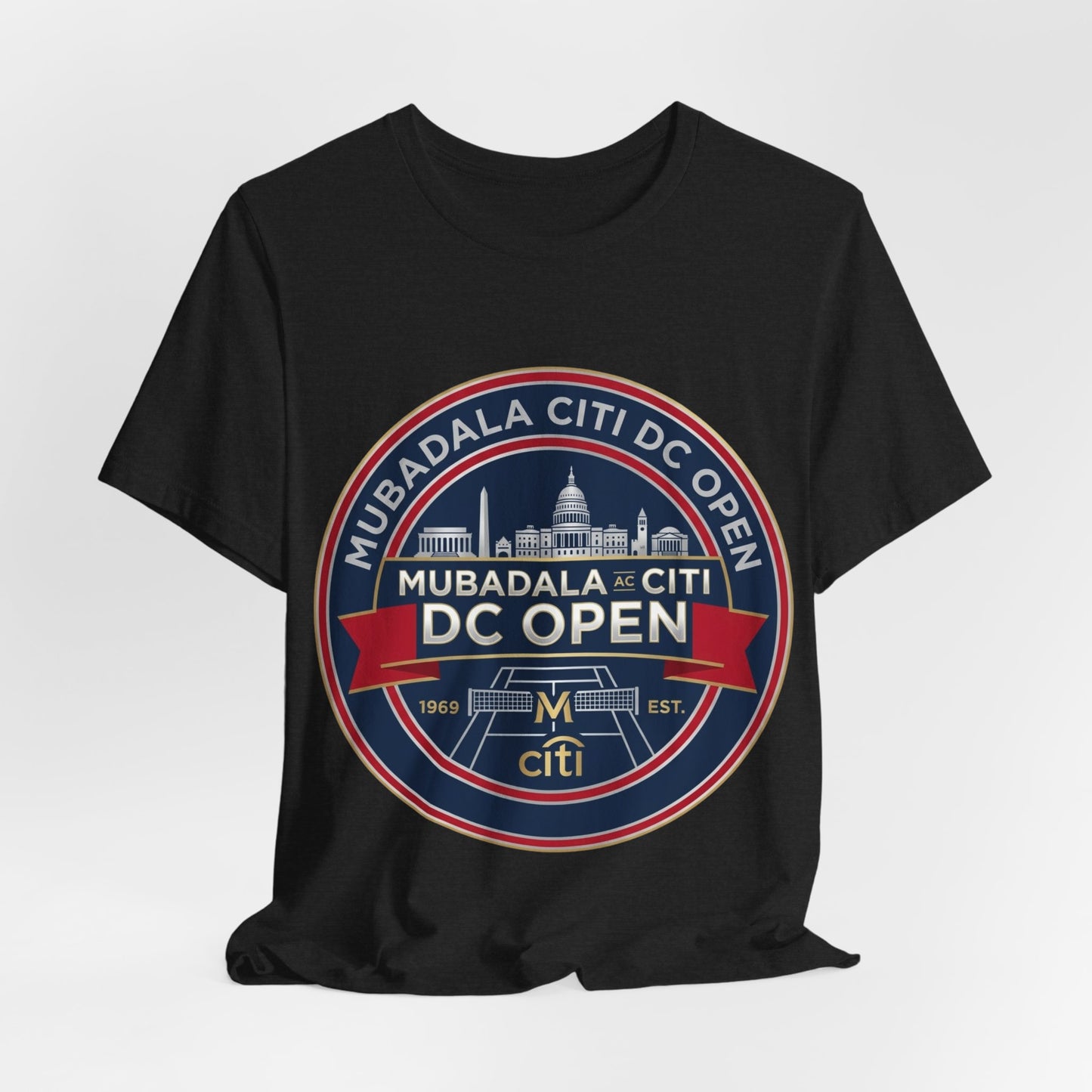 DC Open Tennis Tee — 'Mubadala Citi DC Open' Vintage Badge Shirt