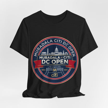 DC Open Tennis Tee — 'Mubadala Citi DC Open' Vintage Badge Shirt