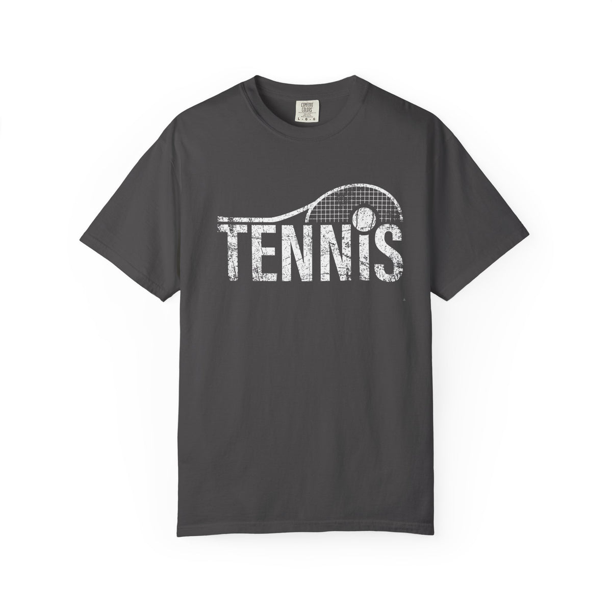 Tennis Vintage Graphic T-Shirt — Distressed Racket & Ball Tee