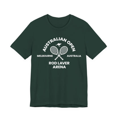 Classic White Tennis Tee — Unisex Jersey Short Sleeve
