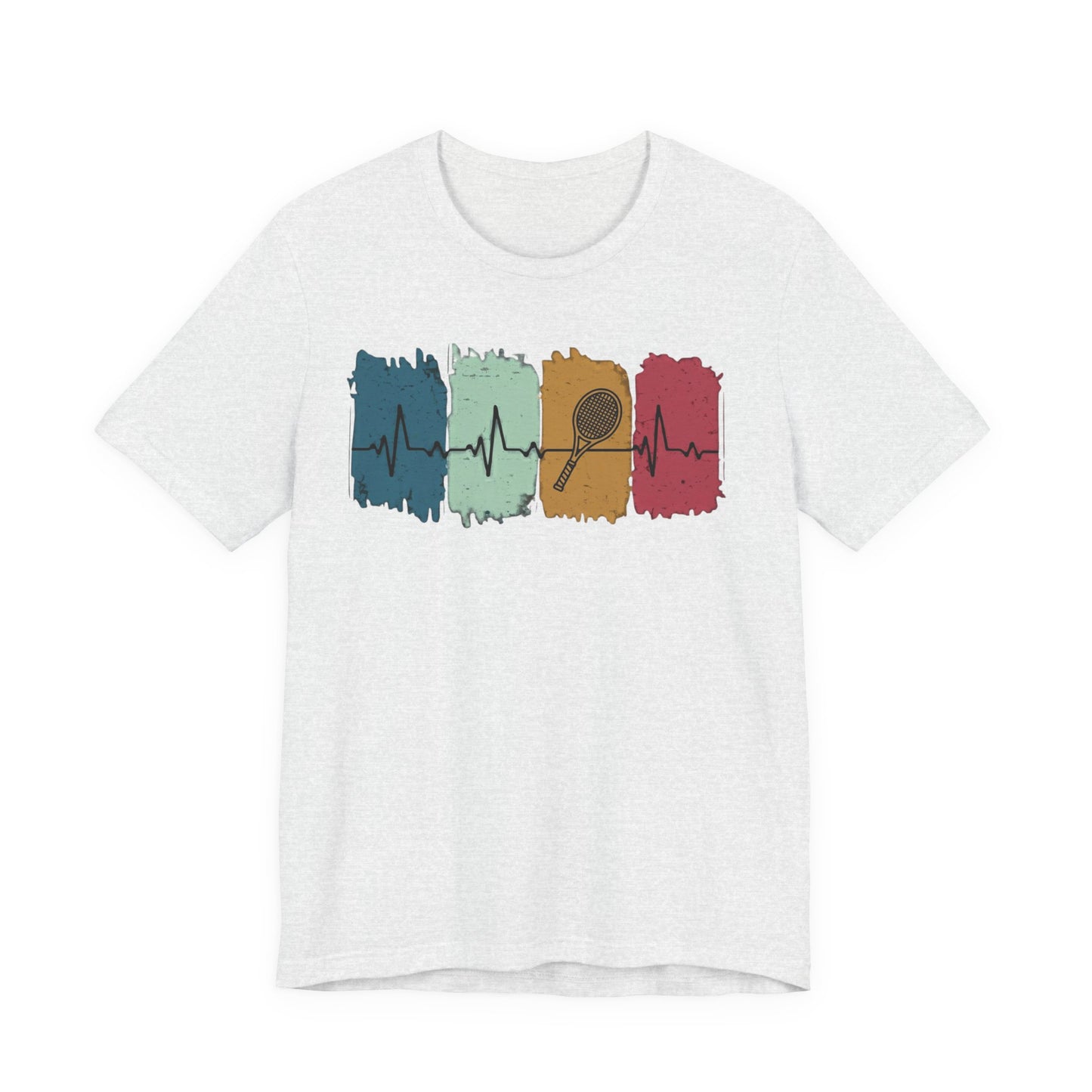 Drum Heartbeat T-Shirt – Retro Brushstroke Drumstick Heartbeat Tee