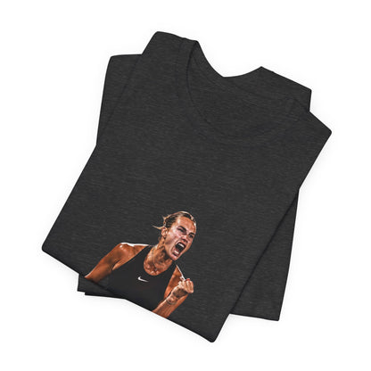 Tennis Player Aryna Sabalenka Victory Graphic Tee