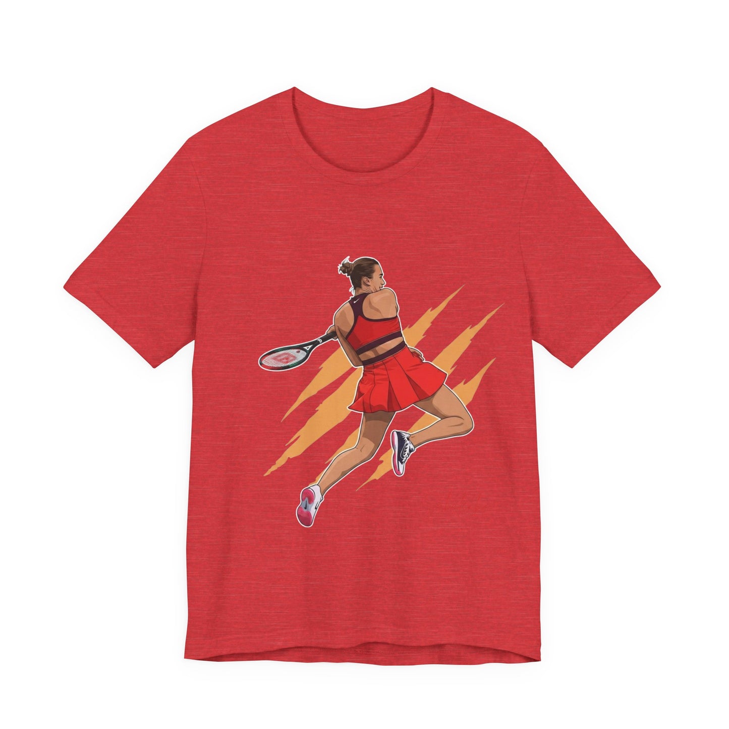 Tennis Player Aryna Sabalenka Graphic Tee — Dynamic Female Athlete Design