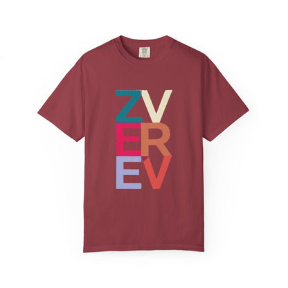 ALEXANDER ZVEREV Colorblock Vertical Logo T‑Shirt