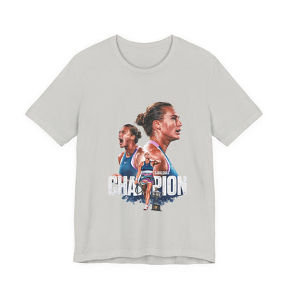 Champion Athlete Sabalenka Graphic Tee — "CHAMPION" Player Portrait T-Shirt