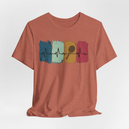 Drum Heartbeat T-Shirt – Retro Brushstroke Drumstick Heartbeat Tee