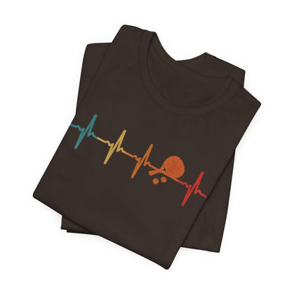 Tennis Heartbeat Tee – Retro Surfing Wave Graphic T-Shirt
