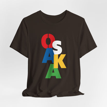Tennis player Naomi Osaka Color Block Vertical Logo Tee