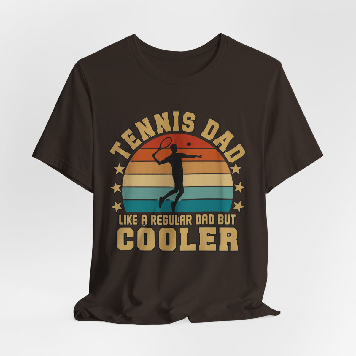 Tennis Dad Tee - "Like a Regular Dad but Cooler" Retro Tennis Father's Day Shirt