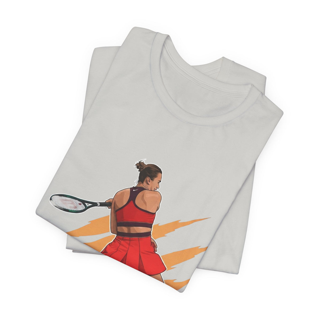 Tennis Player Aryna Sabalenka Graphic Tee — Dynamic Female Athlete Design