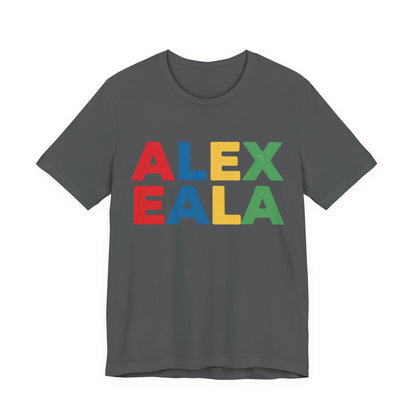 Alex Eala Colorblock Name Tee — Kids & Fans Tennis Player Tribute Shirt