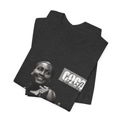 GOGP Graphic Tee — Black & White Motivational Photo T-Shirt
