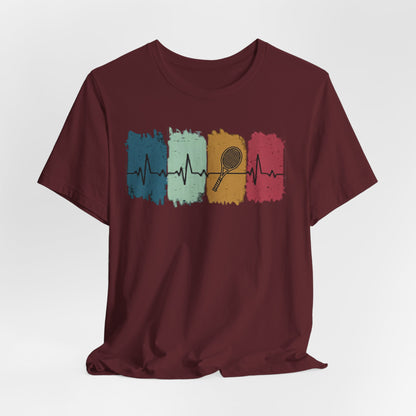 Drum Heartbeat T-Shirt – Retro Brushstroke Drumstick Heartbeat Tee