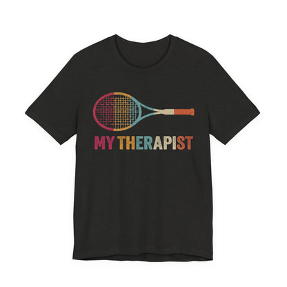 Tennis 'My Therapist' Graphic Tee — Funny Tennis Player Gift