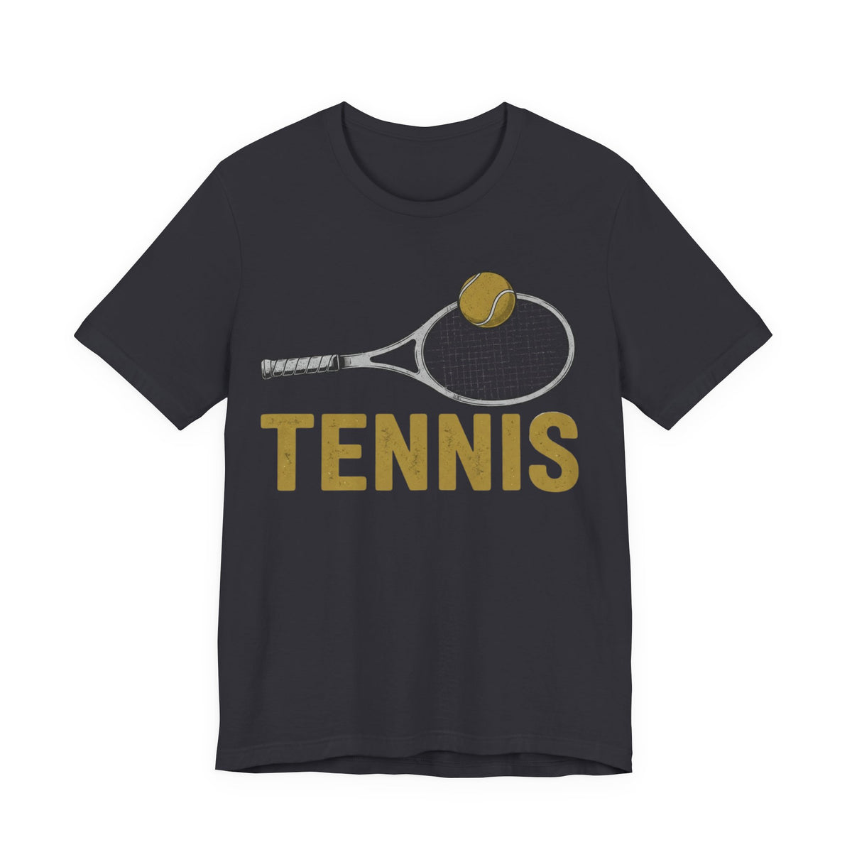 Tennis Racket & Ball Tee — Retro Athletic Tennis T‑Shirt