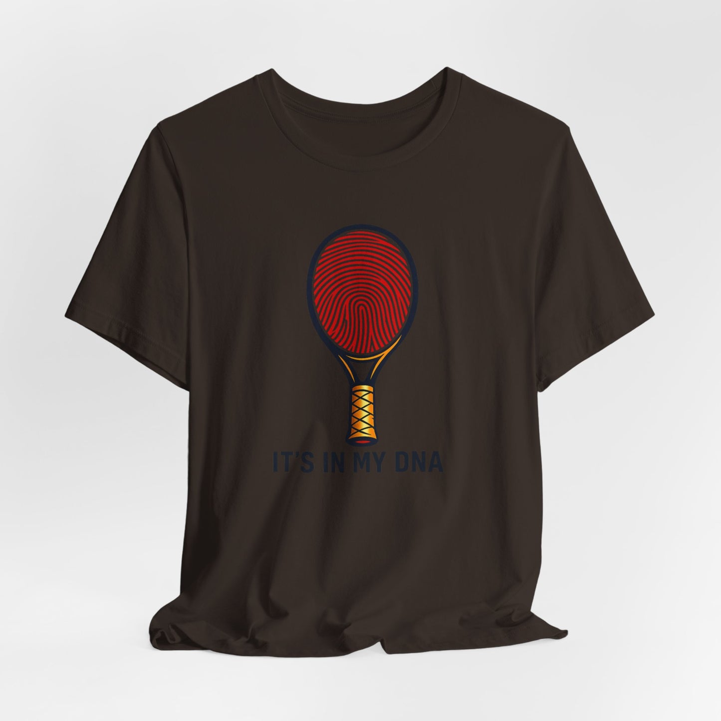 Tennis DNA T‑Shirt — "It's In My DNA" Racket Fingerprint Tee
